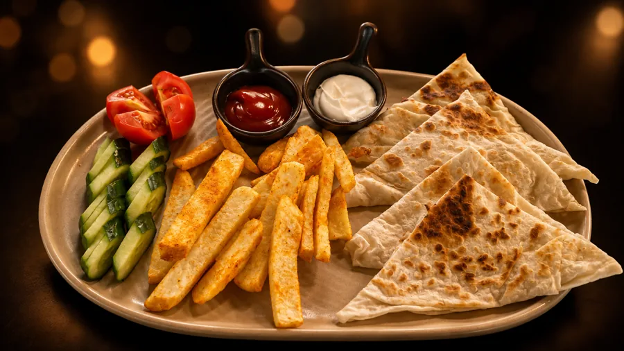 Sucuklu ve Kaşarlı Gözleme 